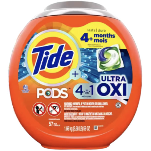 Капсули для прання Tide Pods Ultra Oxi 57 штук